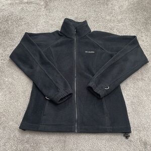 Columbia Interchange Full Zip Fleece Jacket Womens Medium Black Full Zip Outdoor
